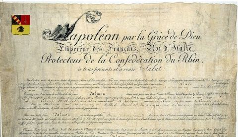 Un ejemplo de Lettre patente de 1810 / Wikipedia.