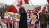 Edmonton demonstrators gather to protest against COVID-19 measures and support the ‘freedom convoy’ in February 2022. Research suggests Alberta separatist sentiments have as much to do with antipathy about the federal government and Justin Trudeau as actually leaving Confederation. THE CANADIAN PRESS/Jason Franson