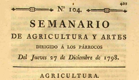 El intento de creación de un periódico económico en el reinado de Fernando VII