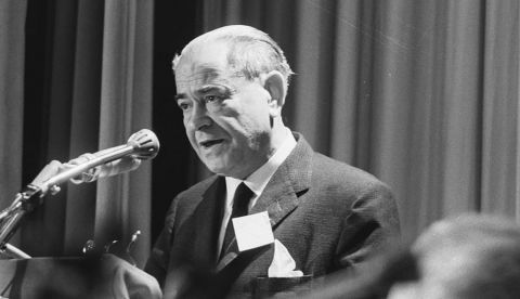 Llopis en un congreso socialista en Ámsterdam celebrado en septiembre de 1963 / Wikipedia