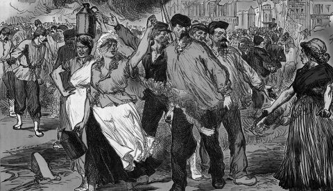 La celebración anarquista de la Comuna en Sants en 1885