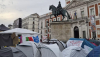 La acampada en la madrileña Puerta del Sol, el lunes 28 de septiembre. Rafael Sarralde