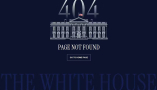 The White House’s Spanish-language page no longer works. Screenshot