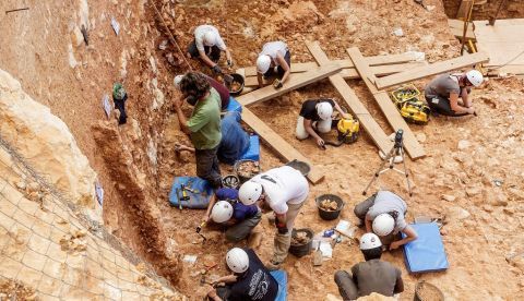 Imagen del inicio de la campaña de excavaciones en Atapuerca de este año, el pasado junio / EFE / ARCHIVO