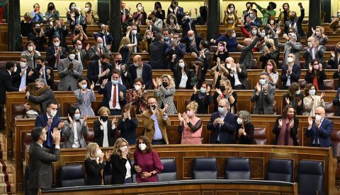 Debate de convalidación del real decreto ley para la Reforma Laboral. / Foto: Raúl Urbina - PSOE.