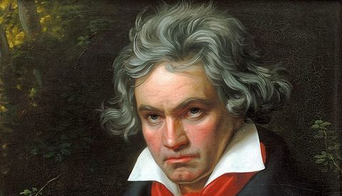 Piotr Ilich Chaikovski, Ludwig van Beethoven y Johannes Brahms. Wikimedia Commons