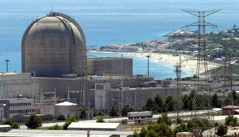 Imagen de la central nuclear de Vandellòs II.