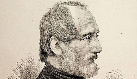 Giuseppe Mazzini (1805-1872), patriota, filosofo e político italiano.