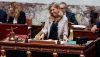 Nouvellement élue, la présidente de l'Assemblée nationale Yael Braun-Pivet, première femme à ce poste, ouvre une nouvelle législature s'annonçant riche en rebondissements. Photo datée du 29 juin 2022. Geoffroy Van Der Hasselt/ AFP