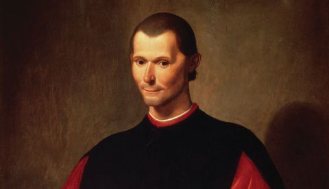 Retrato de Nicolás Maquiavelo por Santi di Tito.