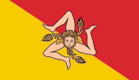 Bandera de Sicilia / Wikipedia