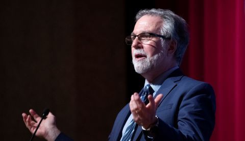 Gregg L. Semenz delivers remarks at a news conference on his winning the 2019 Nobel Prize in in Physiology or Medicine, at Johns Hopkins University School of Medicine in Baltimore, Maryland, USA, 07 October 2019. EFE/Michael Reynolds 	   