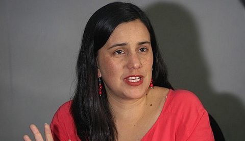 La candidata presidencial peruana Verónika Mendoza.