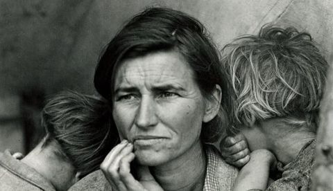 Dorothea Lange. “La Madre Migrante.” 1936 Biblioteca del Congreso de los Estados Unidos.