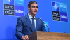 El presidente del Gobierno, Pedro Sánchez, comparece en rueda de prensa ante los medios de comunicación al término de la Cumbre de la OTAN. | Pool Moncloa/Borja Puig, Pool OTAN y Pool Presidencia Turquía. Complejo Presidencial de Beştepe, Ankara (República de Turquía) - 8.7.2026