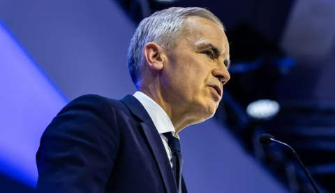 Mark Carney, presidente de Canadá, durante su intervención en el Foro Económico Mundial el pasado 20 de enero. World Economic Forum/Ciaran McCrickard