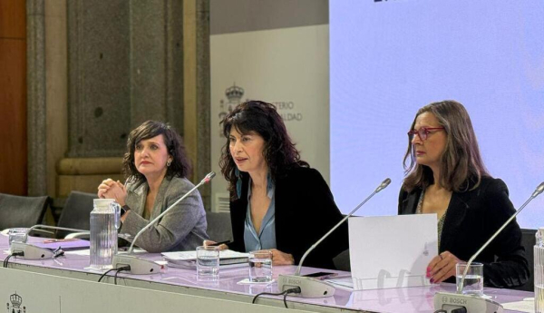 La ministra de Igualdad, Ana Redondeo, durante su intervención. / © lamoncloa.gob.es. Ministerio de la Presidencia.