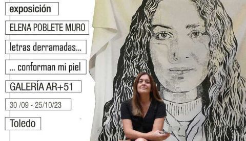 Letras derramadas confirman mi piel: una propuesta visual de Elena Poblete que desafía los conceptos