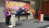 La ministra de Igualdad, Ana Redondo, y la directora general para la Igualdad de Trato y No Discriminación y contra el Racismo, Beatriz Carrillo, durante la presentación de la campaña. / © lamoncloa.gob.es. Ministerio de la Presidencia.