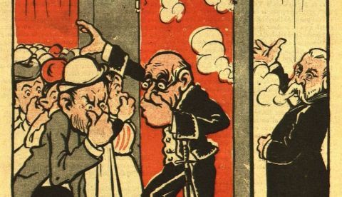 Portada del cuarto número de la revista ‘¡Cu-Cut!’, nacida en 1902. Biblioteca de Catalunya