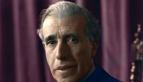 Retrato de Julián Besteiro Fernández. Foto Manuel Portillo / RABSF. E/Coloreada / https://twitter.com/latinapaterson/status/1315953276513333254/photo/1