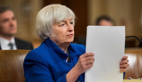 En la imagen, la secretaria del Tesoro de EE.UU., Janet Yellen.
