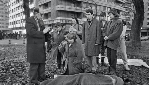 Asesinato de Juan Atarés Peña en Pamplona, 23 de diciembre de 1985. José Luis Larrión/Diario de Navarra