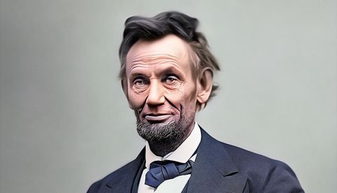 Foto de archivo de Abraham Lincoln / Foto coloreada por El Obrero.