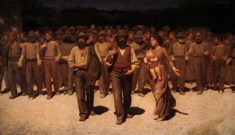 El Cuarto Estado, lienzo de Giusppe Pellizza da Volpedo. / Wikipedia