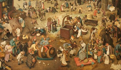 El combate de don Carnal y doña Cuaresma (Pieter Bruehgel, el Viejo, 1559). Wikimedia Commons