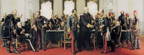 Congreso de Berlín, representación artística de Anton von Werner. / Wikipedia.