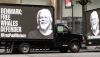 Publicité en faveur de la libération de Paul Watson devant l'ambassade du Danemark aux Etats-Unis. Lec Radin/shutterstock