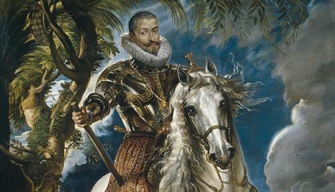 Retrato ecuestre del duque de Lerma, por Pedro Pablo Rubens, 1603 (Museo del Prado).