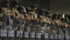 California National Guard troops stand in front of a federal building in Los Angeles on June 10, 2025. AP Photo/Eric Thayer