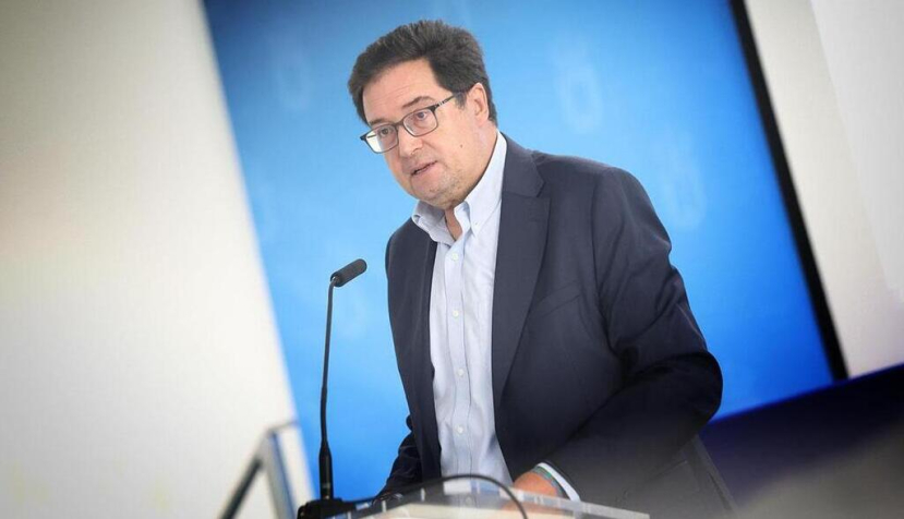 El ministro para la Transformación Digital y de la Función Pública, Óscar López, durante su intervención en la inauguración del curso.  / © lamoncloa.gob.es. Ministerio de la Presidencia.