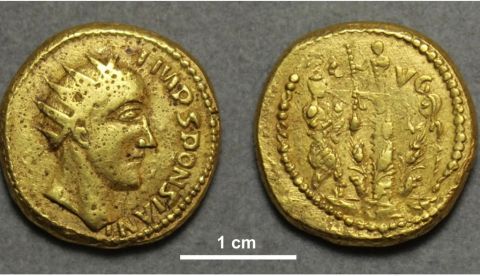Cuatro monedas de oro revelan al “emperador perdido” Esponsiano