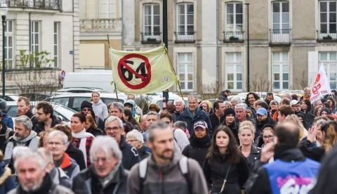 Protestas por el retraso de la edad de jubilación en Francia el 28 de marzo de 2023. Kamila Koziol / Shutterstock