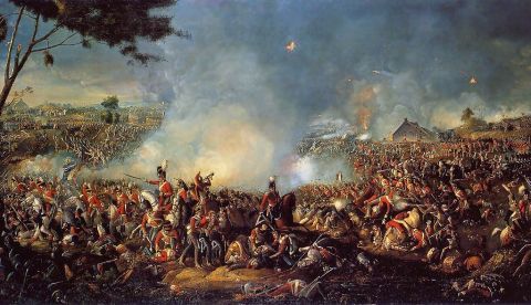 Batalla de Waterloo, de William Sadler. Dominio público.