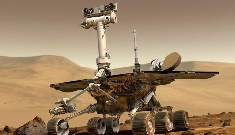 Imagen de la NASA de Spirit, el primero de los dos robots rovers estadounidenses con el objetivo de aterrizar en Marte en enero de 2004. EFE/EPA/Archivo
