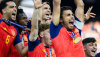 Rodri levanta la Copa del Mundial de Fútbol tras derrotar a Argentina en la final. The White House