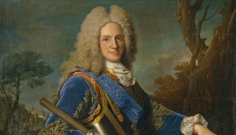 Retrato de Felipe V, por Jean Ranc (c. 1723). Óleo sobre lienzo, 144 x 115 cm, Museo del Prado (Madrid).
