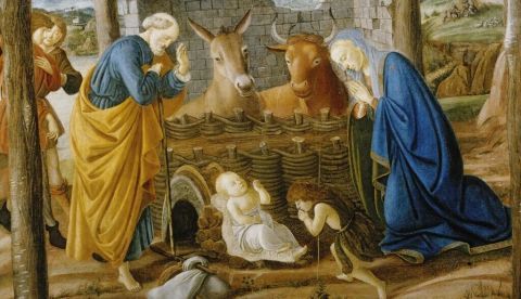 Natividad de Jesús, de Botticelli (c. 1473–1475). / Wikipedia.