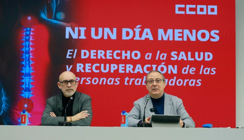 CCOO presenta un informe en el que analiza la evolución de la incapacidad temporal centrado en el derecho a la salud y a la vuelta al trabajo