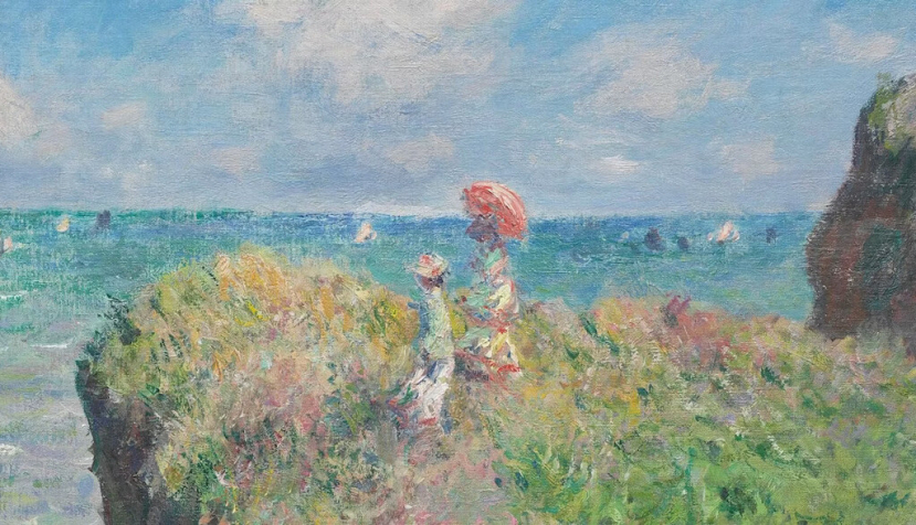Paseo por el acantilado de Pourville (1882), de Claude Monet. Instituto de Arte de Chicago