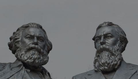 Karl Marx y Friedrich Engels. 