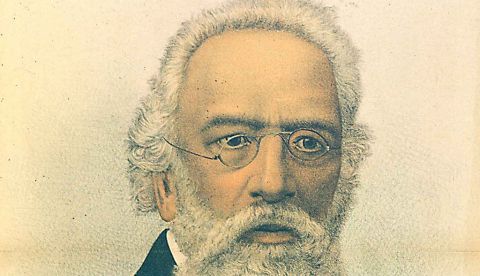 Fernando Garrido. Litografía de Antonio Macipe, El Motín, 28 de mayo de 1892. / Wikipedia