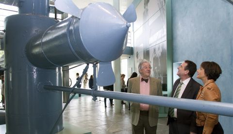 Espacio dedicado en el Museo del Mart al constructor del primer submarino español de guerra, Sanjurjo Badía. EFE/Archivo