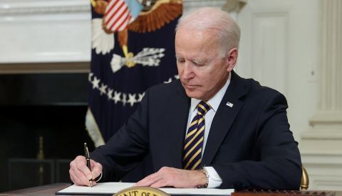 Joe Biden, en su despacho de la Casa Blanca.