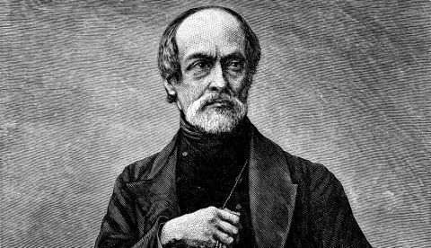 Grabado de Giuseppe Mazzini.