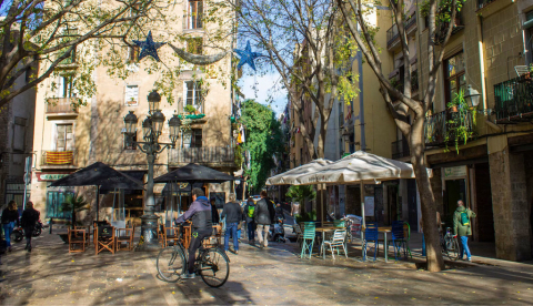 Plaza de Sant Agustí Vell, en Barcelona. Mick2770/Shutterstock